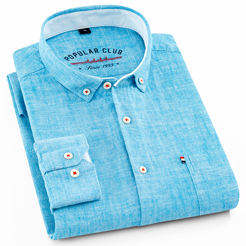 Title 1, Cotton and linen shirt with long sleeves