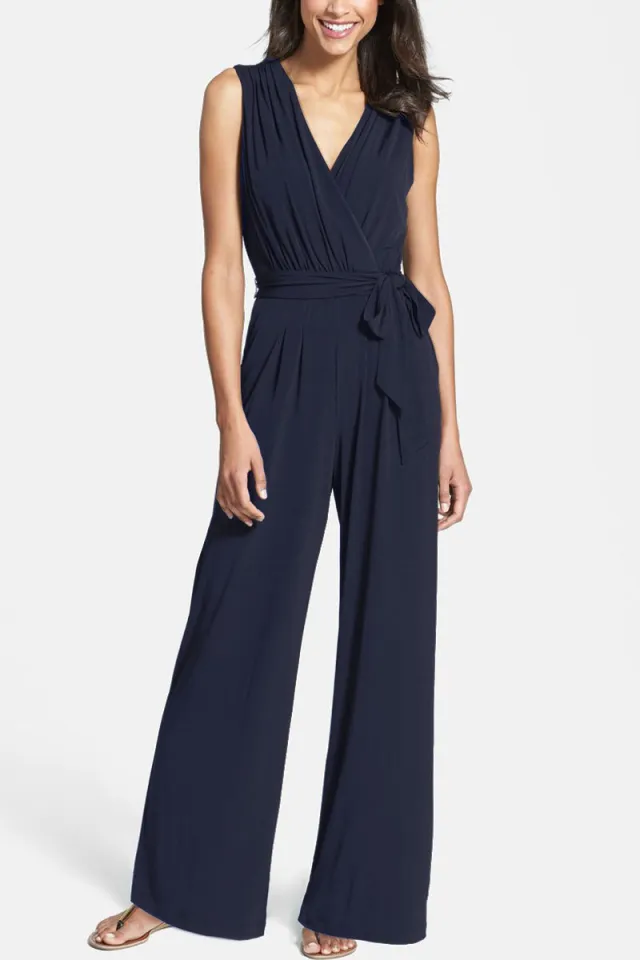 Wide leg jumpsuit Blue - Shop at LoveMi