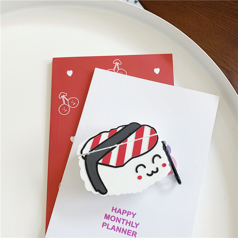 Compatible with Apple, Cartoon sushi soft silicone protective shell