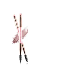 Double-ended makeup brush - 05Pink - View 1