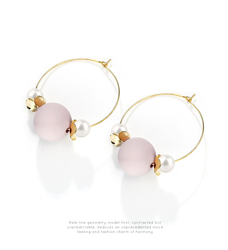 Alloy Circle Drop Earrings, picture 4 of 4