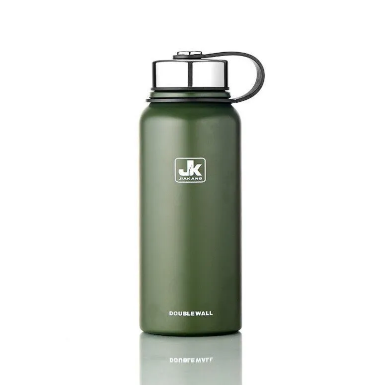 Vacuum insulated stainless steel vacuum flask - Army Green