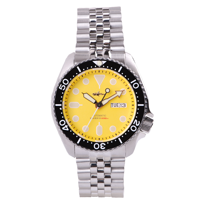 Men’s Automatic Diving Watch NH36A Sapphire Glass 200M Waterproof C3 Luminous - Picture 5 of 5