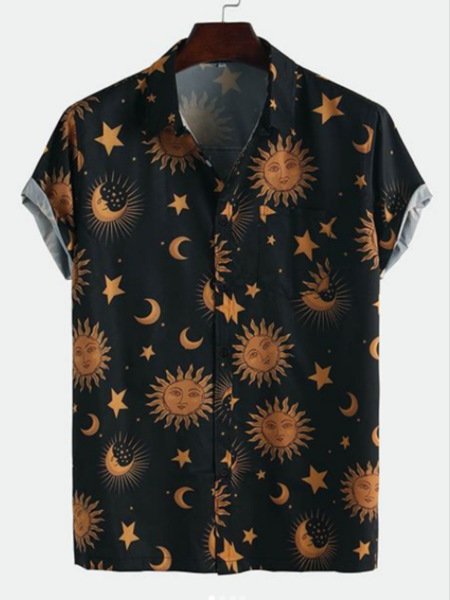 Title 1, Sun print shirt with short sleeves