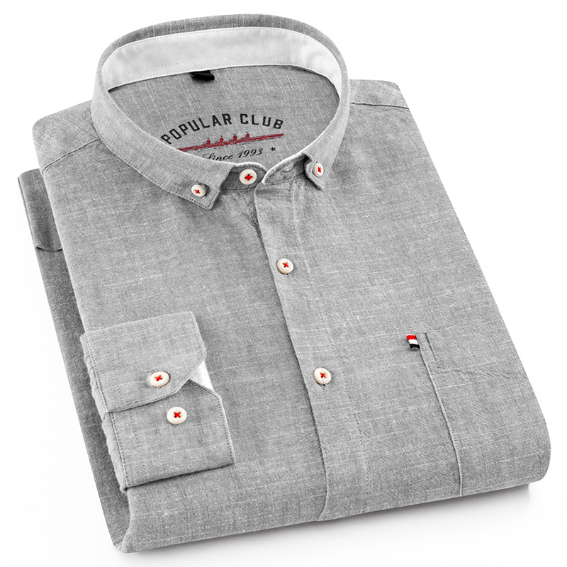 Title 2, Cotton and linen shirt with long sleeves