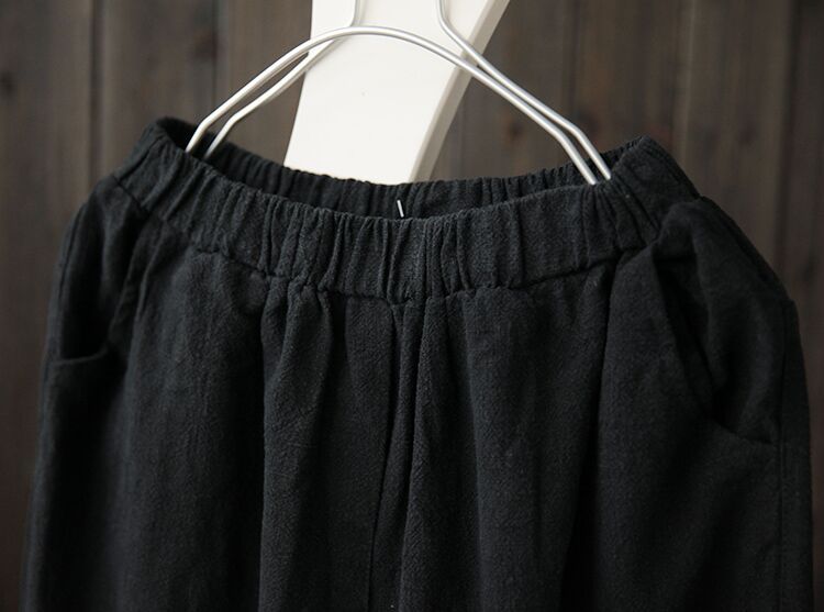 Cotton and linen harem pants