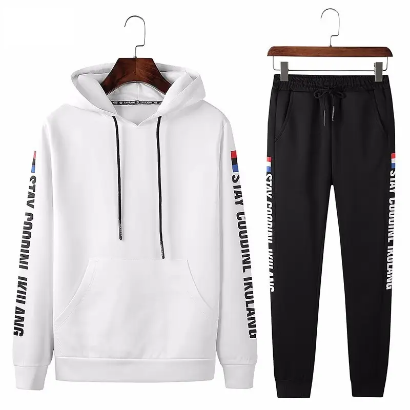 Men's casual long-sleeved sweater suit