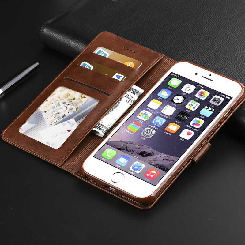 Calfskin retro flip wallet phone holster Calfskin retro flip wallet phone holster