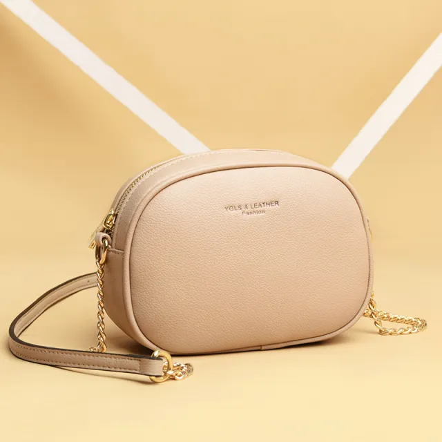 Shoulder Messenger Bag Apricot - Shop at LoveMi