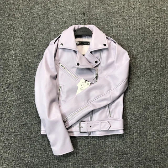 Women's leather jacket Purple - Shop at LoveMi