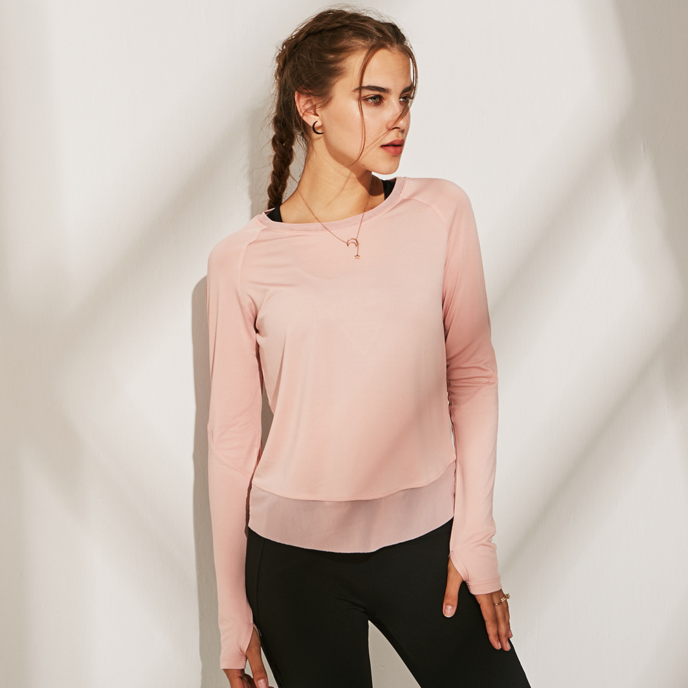 Ladies loose and quick-drying sports long sleeves