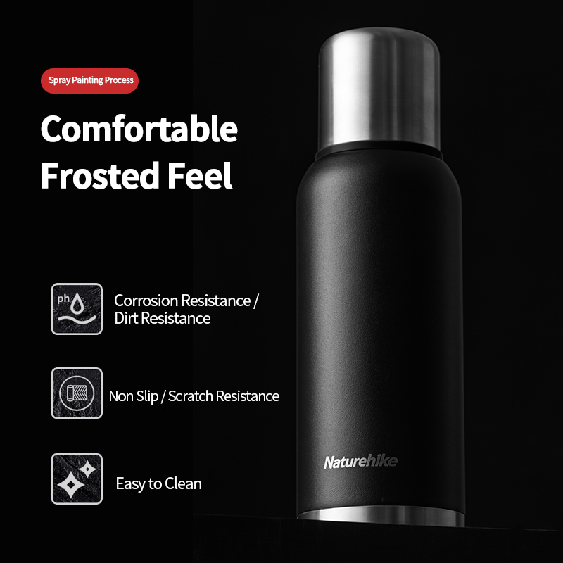 Large capacity 304 stainless steel frosted insulation pot