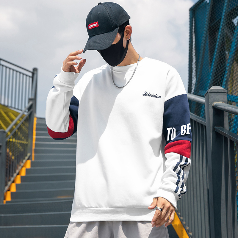 Stitching contrast sweater