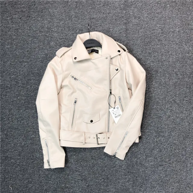 Women's leather jacket White - Shop at LoveMi