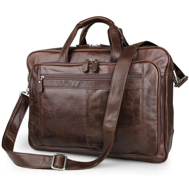 Men's leather briefcase Brown - Shop at LoveMi