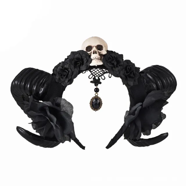 Black flower headband Black - Shop at LoveMi