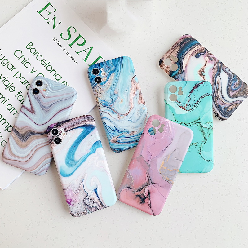 Marble pattern anti-drop phone case