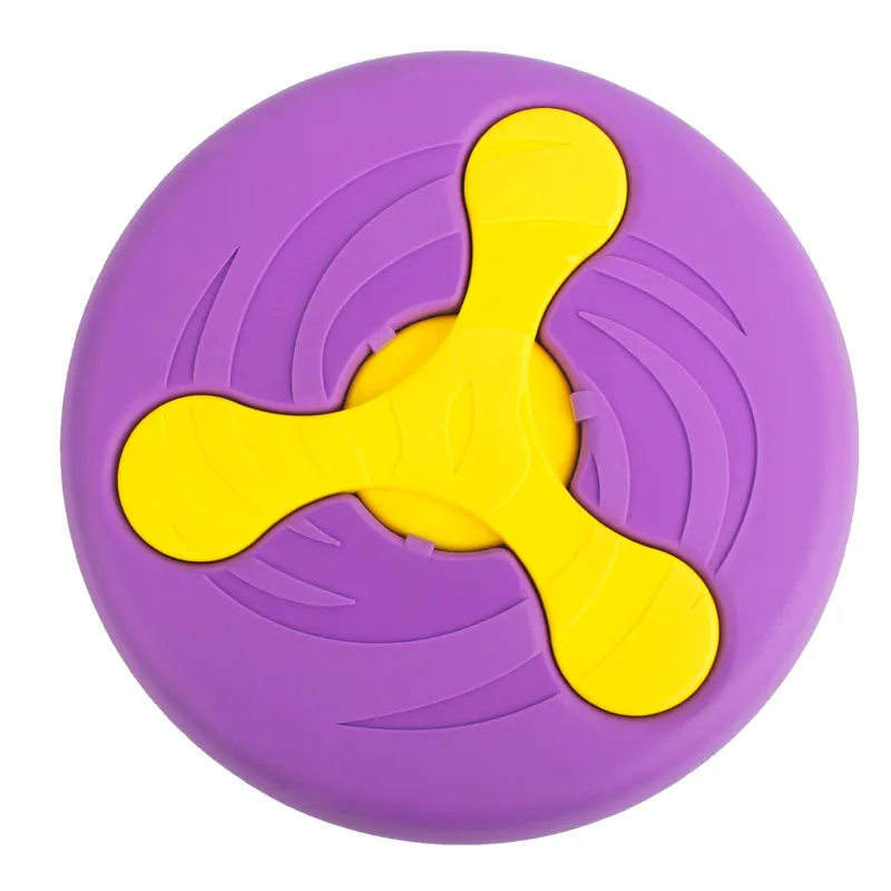 Pet Throwing Training Drop Resistant Bite Resistant UFO Toy - Purple