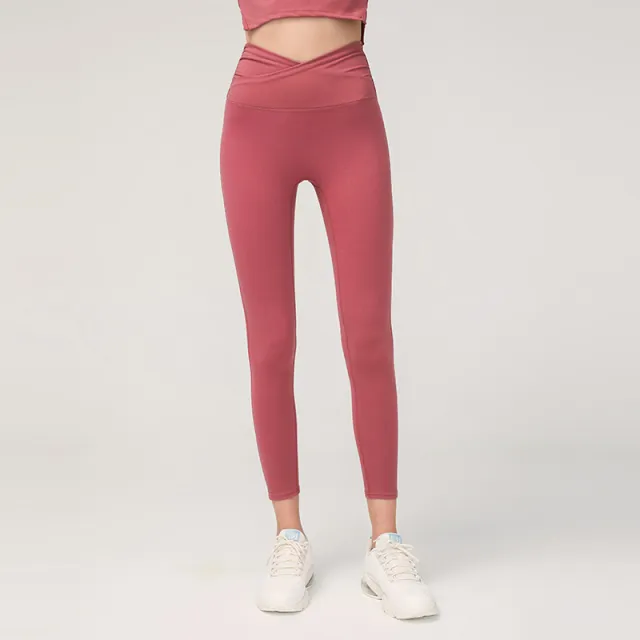 Skinny high waist cropped trousers Red - Shop at LoveMi