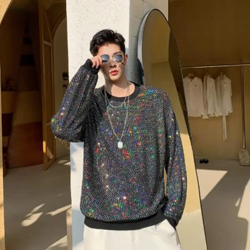 Men's vintage sequined sweater