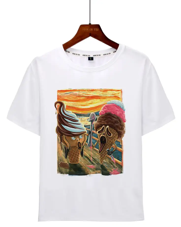 Oil painting print T-shirt