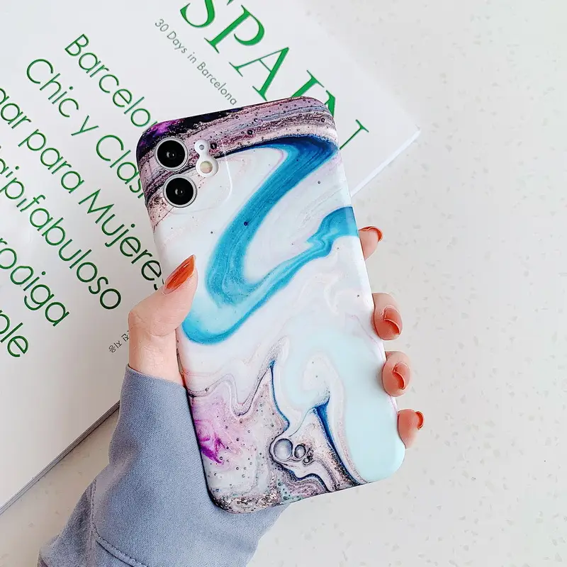 Marble pattern anti-drop phone case