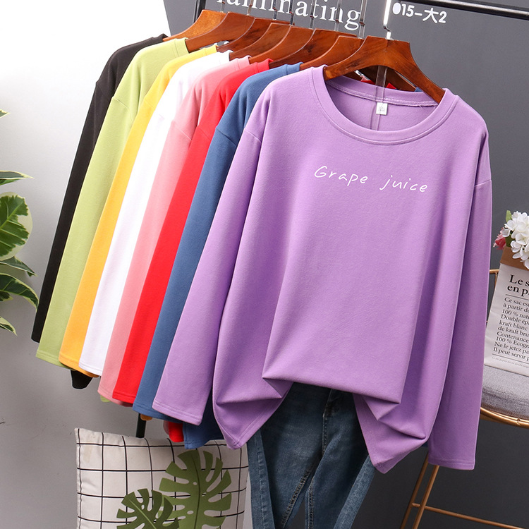 Women's printed long-sleeved t-shirt