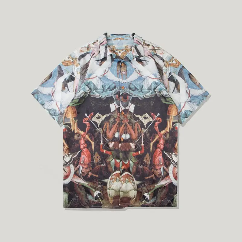 Desert landscape print shirt