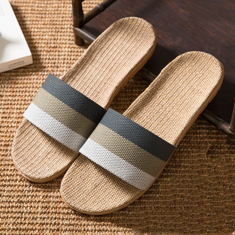 Summer Beach Slides Woven Rattan Sandals Breathable Slip-On Lightweight Slides - Picture 17 of 29