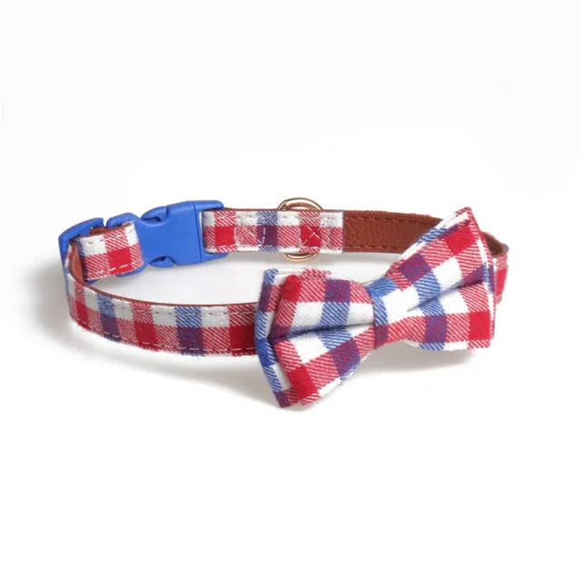 Bowknot traction collar Red White - Shop at LoveMi