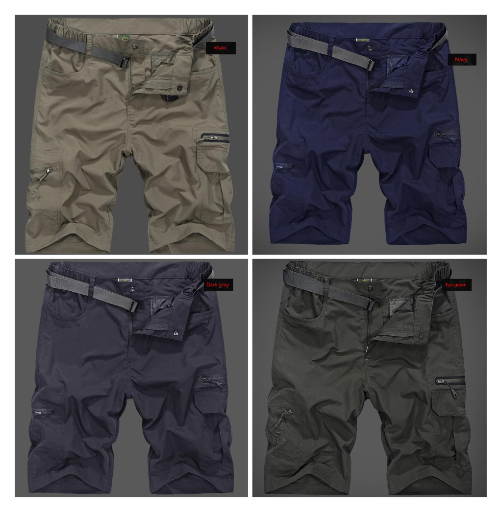 Outdoor quick-drying five-point pants