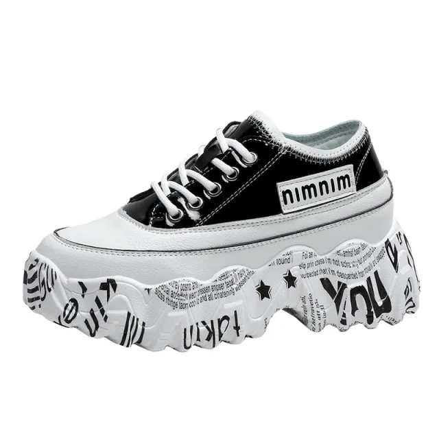 Casual platform platform sneakers Black - Shop at LoveMi