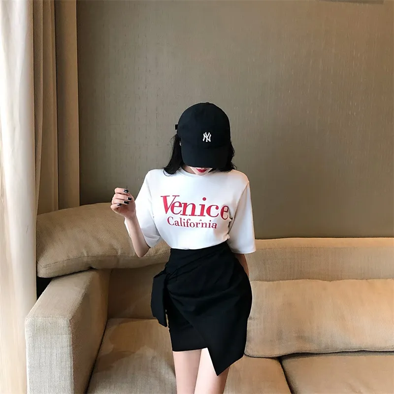 All-match irregular skirt - Black