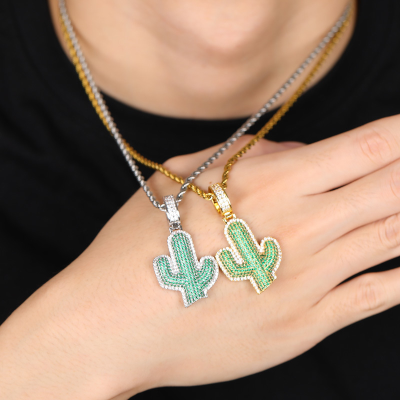 Zircon Cactus Necklace