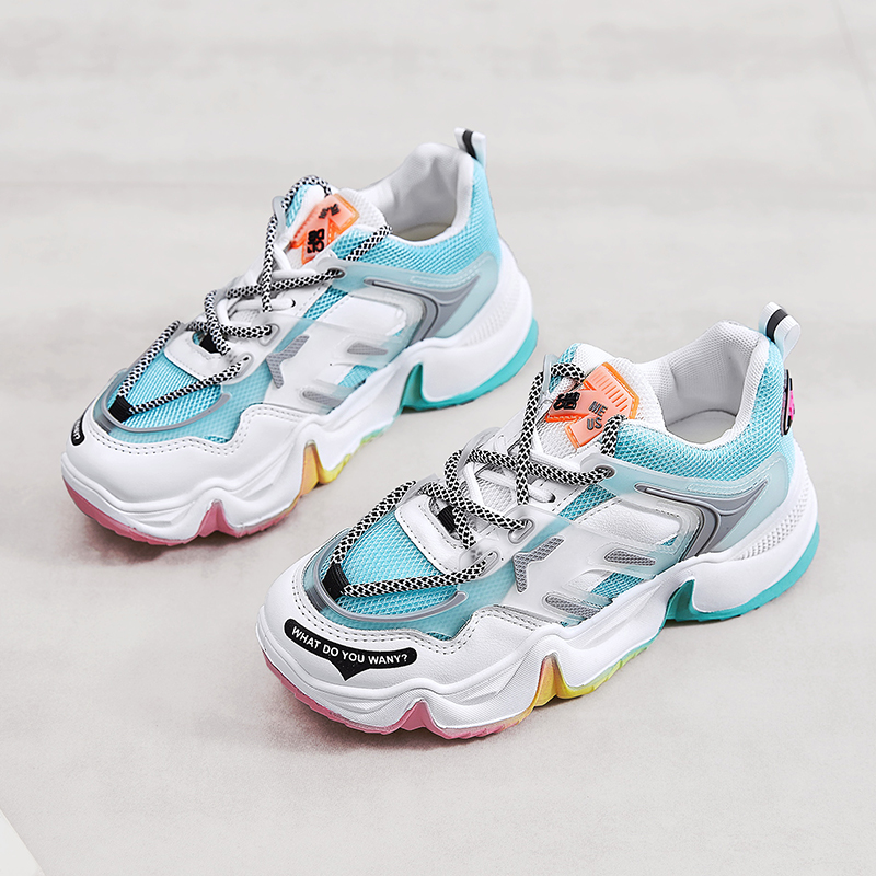 Women's summer rainbow bottom sneakers