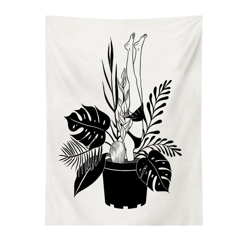 Hand drawn abstract tapestry — view 3