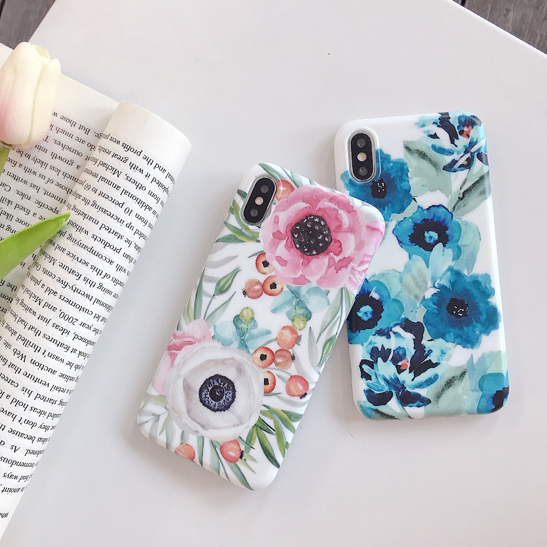 Watercolour anti-drop phone protective case