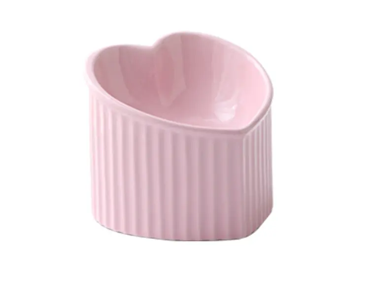 Pet Ceramic Bowl With Inclined Mouth Practical