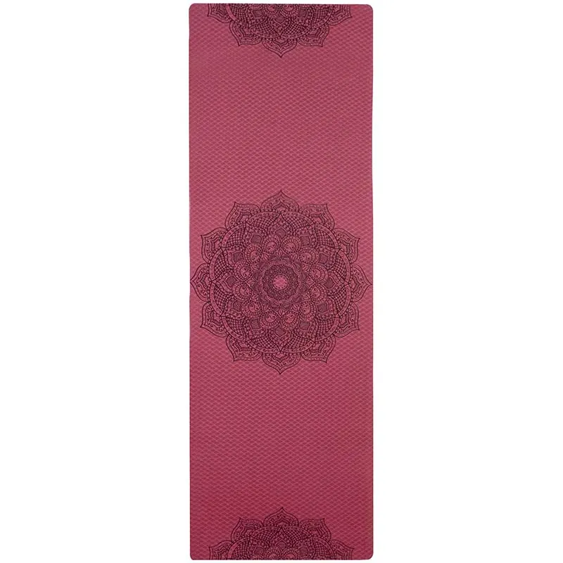 Anti-slip yoga mat - Wine Red