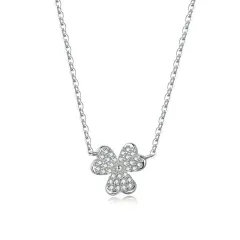 Clover necklace - Silver - View 1