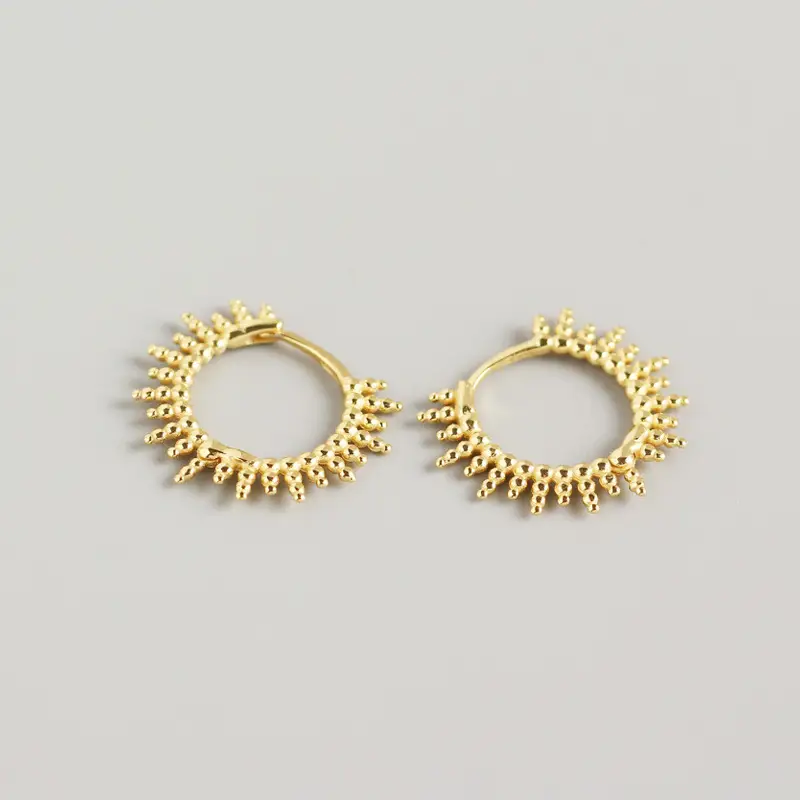 Small round bead earrings
