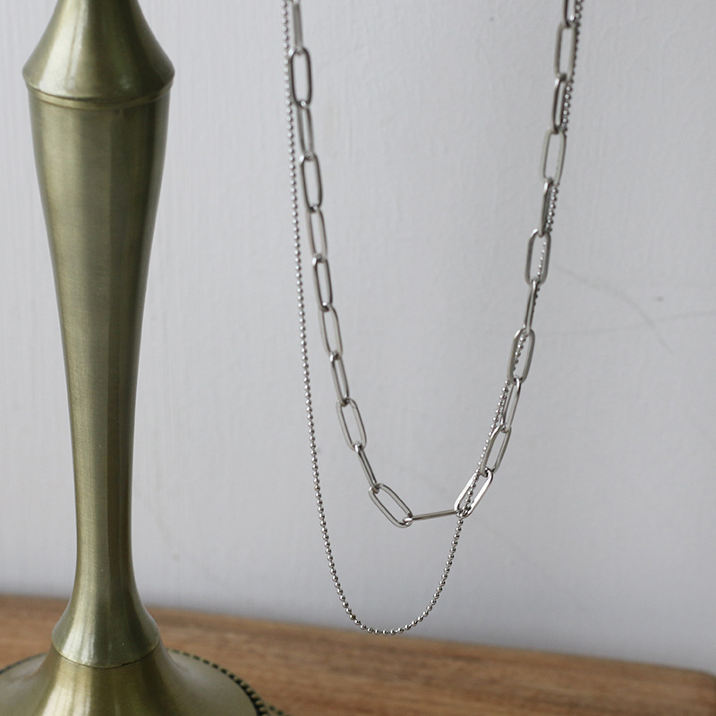 Chain double set chain necklace clavicle chain