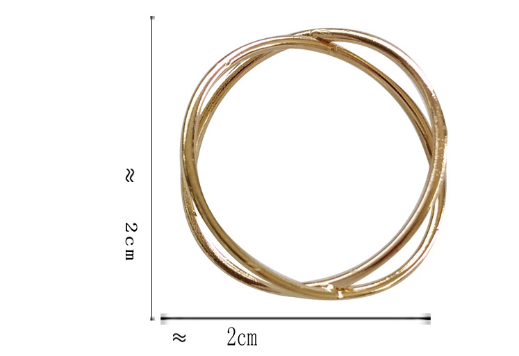 Geometric circular cross ring