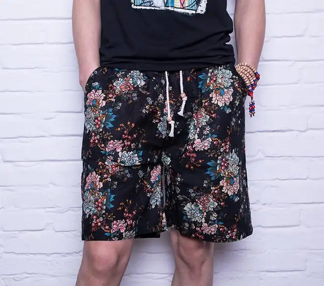 Men's summer loose plus size beach pants
