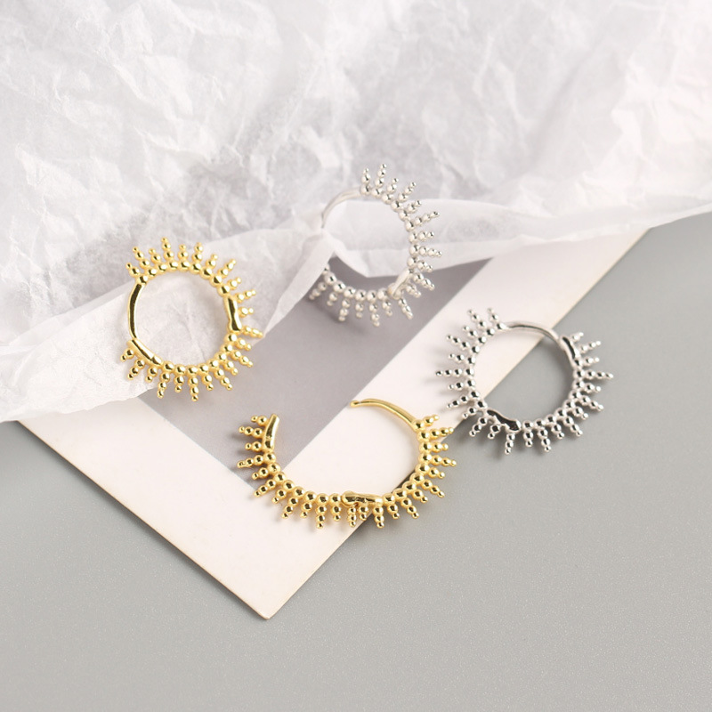 Small round bead earrings