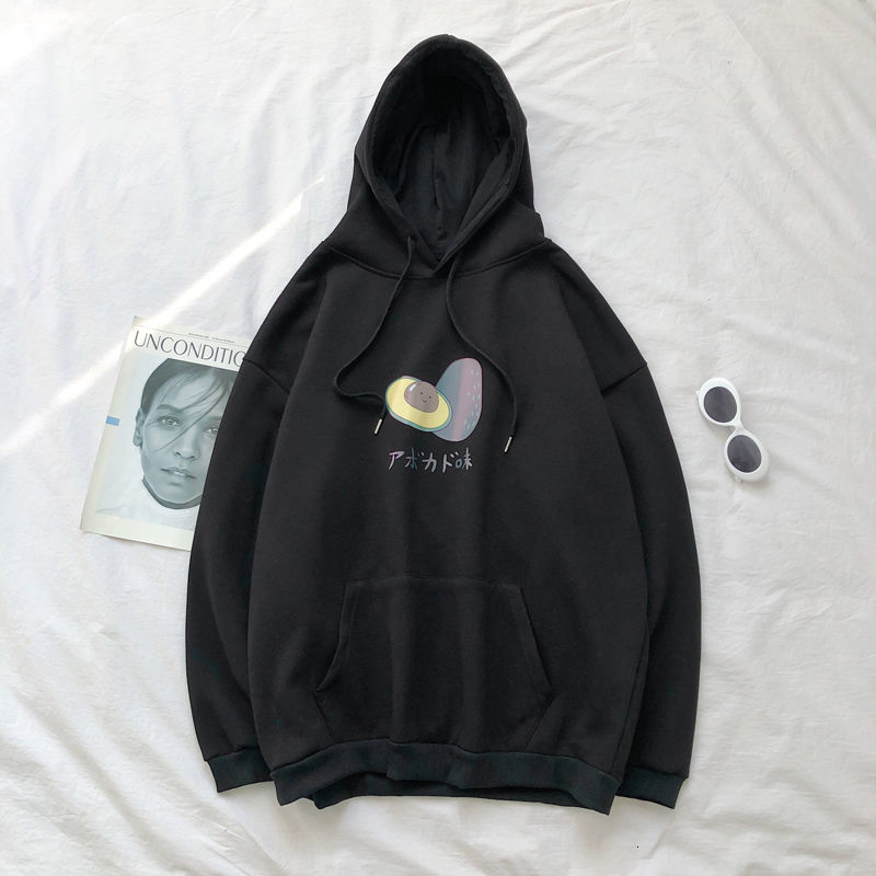 Men's avocado print hooded sweatshirt