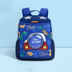 Cute children girls kindergarten school bags - Blue - View 1