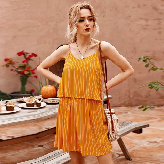 Sling jumpsuit Yellow - Shop at LoveMi