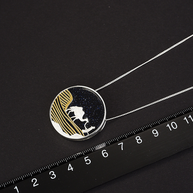 Desert camel sandstone necklace