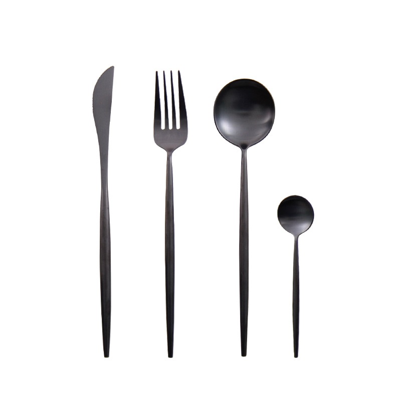 Cutlery spoon set Matt Black - Shop at LoveMi